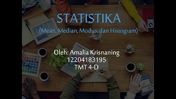Mean, Median, Modus, dan Histogram dengan aplikasi geogebra