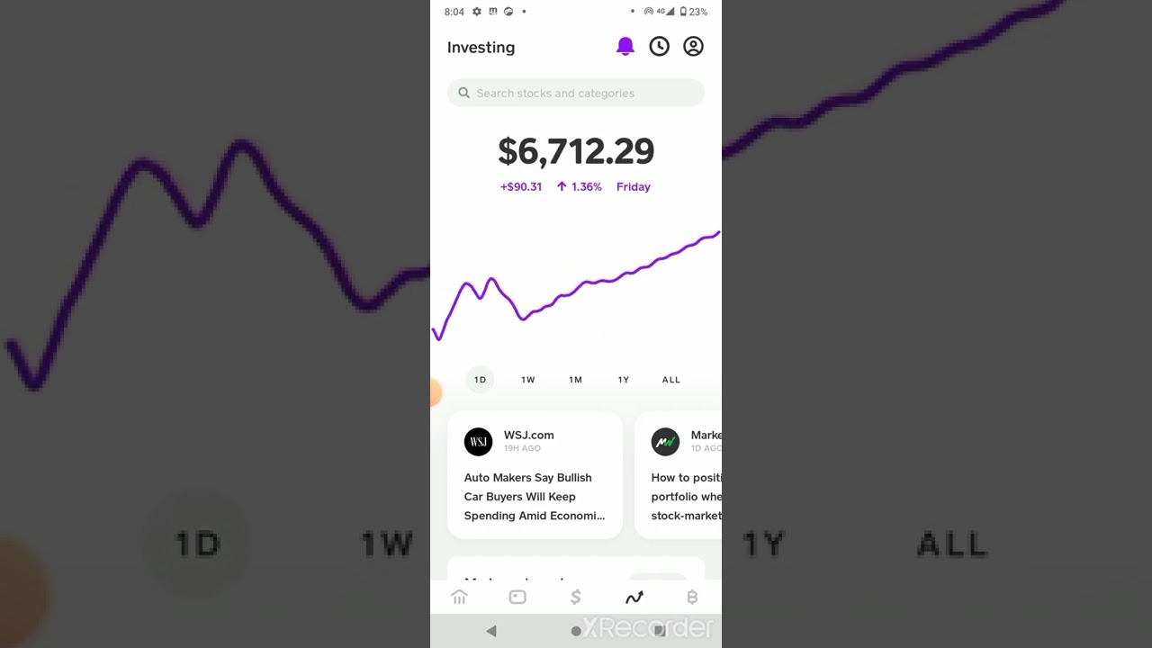 Cash app portfolio update go to my channel 