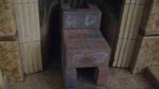 Adventures in eco living #01 ... Brick rocket stove version 1
