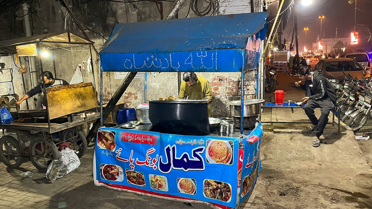 MOST SATISFYING STREET FOOD COLLECTION EVER 😱🔥 RICH & SPICY BONG PAYE WITH BUTTER NAAN & HOT PARATHA