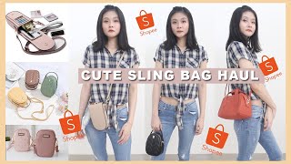 Shopee Haul Slingbag Miniso MURAH Borong Sekardus GEDE! + Giveaway & Voucher!