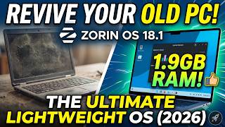 Revive Your Old PC! (Zorin OS 18.1 Lite Uses Only 1.9GB RAM)