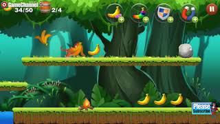 Jungle Monkey Run / Running Adventure Platform Games / Android Gameplay Video screenshot 4