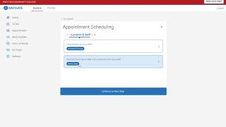 Scheduling an Appointment in Navigate