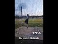 Mo Hash throws discus 172-6 in Middle School meet for Woodford Middle #trackandfield #discus