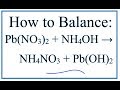 Balancing Reactions with Polyatomic Ions