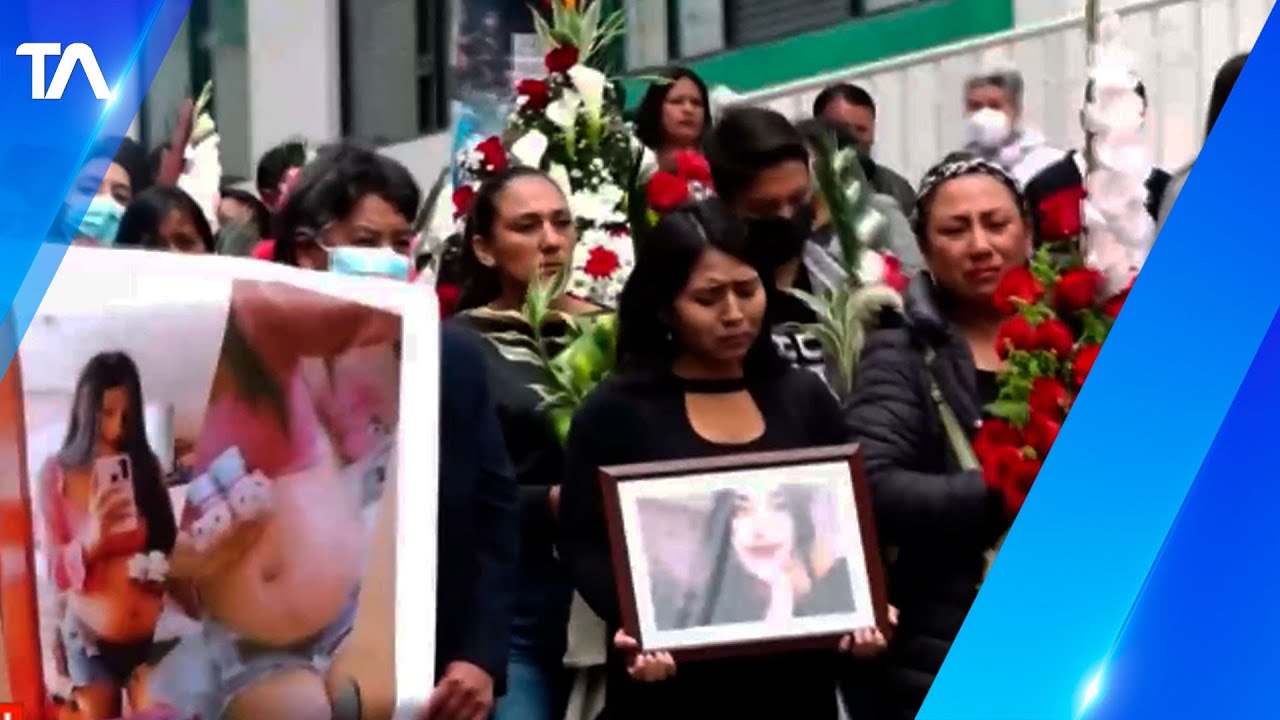 Dolor e indignación durante el sepelio de Dayana Ortega en Tulcán - YouTube