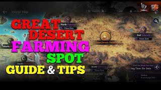 Black Desert Mobile - Great Desert Farming Spot Guide & Tips