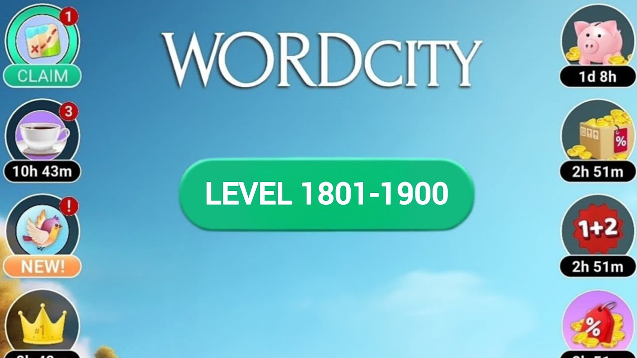 Word city all levels 1801-1900