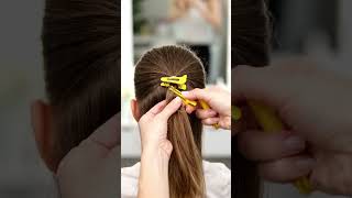 3 clip hair style #lovehair #style #short #youtubeshorts