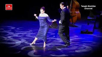 Tango dance performance. 🕺💃Maxim Akhmetzhanov and Razan Merei with “Solo Tango Orquesta”. Танго.
