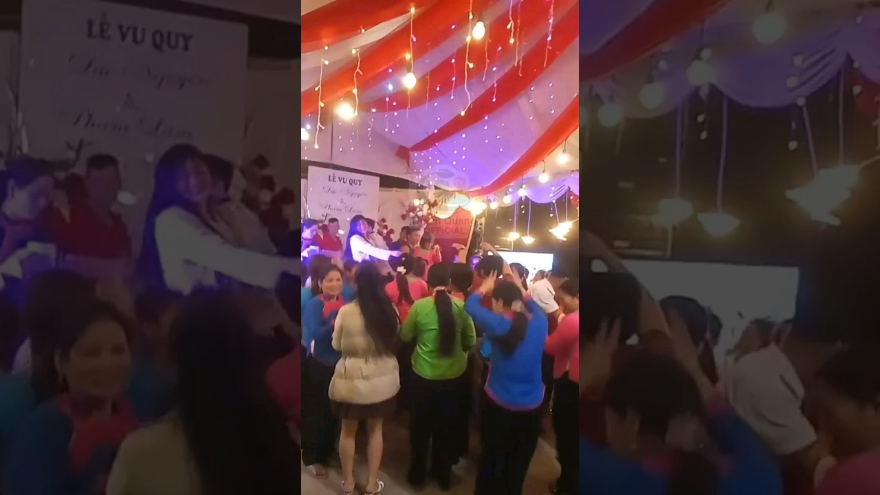 nhảy đám cưới người giáy bát xát vui quá 