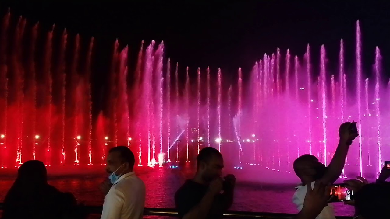 Biggest water fountain in the world Palm Fountain YouTube