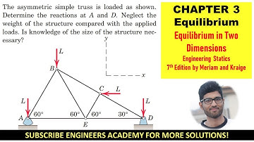3-27 Chapter 3 Equilibrium Solved Problems Engineering Statics by Meriam 7th Edition