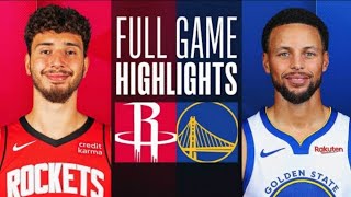 Houston Rockets vs Golden State Warriors Full Game Highlights | NBA LIVE TODAY