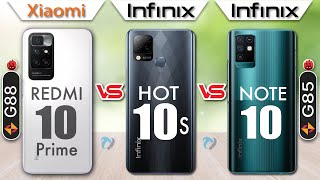 Redmi 10 Prime vs Infinix Hot 10s vs Infinix Note 10 Full Comparison| Which is Best Value Money