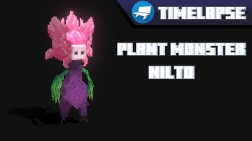 Plant Monster - 3 | Blockbench Timelapse