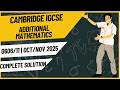 👉 9709/11 Oct Nov 2025 | Complete Paper Solution | A &amp; AS Level Maths