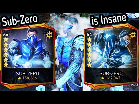 Injustice 2 Mobile. Sub-Zero with MAXED GEAR. Look Change and Insane Arena Wins!