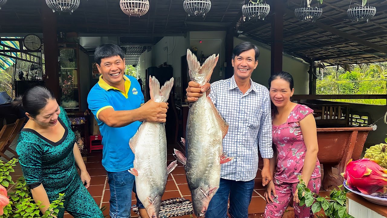 Út Cường Đi Chợ Mua Con Cá To làm Chục Món Ăn 4 Gia Đình Ăn Còn Không Hết | Tập 611