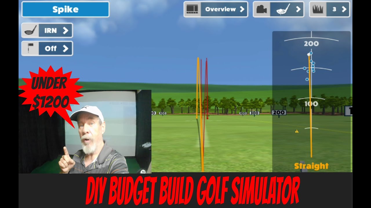DIY Golf Simulator on a $1200 budget | Full function | Including Garmin ...