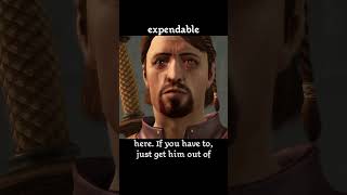 expendable — Dragon age : Origins dialogue scene