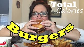 Mukbang Calorie Counting .... GrubUnleashed7 ... Burgers