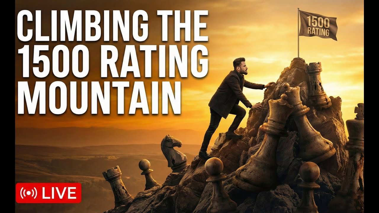 " CLIMBING THE 1500 RATING MOUNTAIN"| CHESS LIVE..... - YouTube