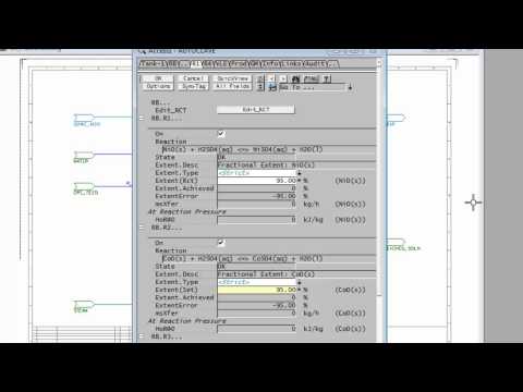 SysCAD Tutorial Section 5.4 - Reaction Troubleshooting and Information