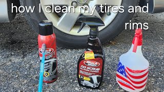 How I clean my tires and rims