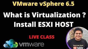 What is Virtualization  | VMware ESXI Host installation and configuration.