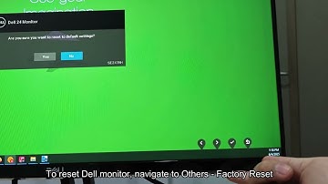 How To Reset Dell Monitor