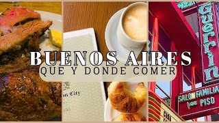 Que COMER EN BUENOS AIRES | Donde comer? 2023