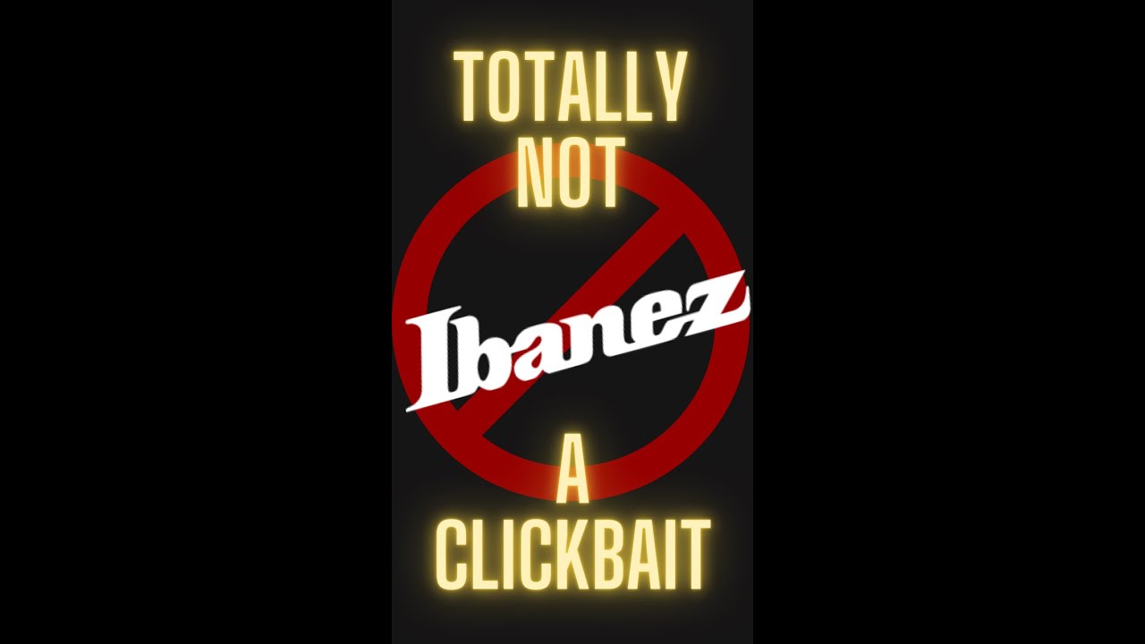 NEVER BUY AN IBANEZ!!! 