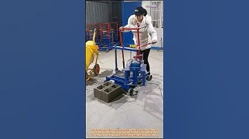 The Process of Cement Brick Making with a Machine