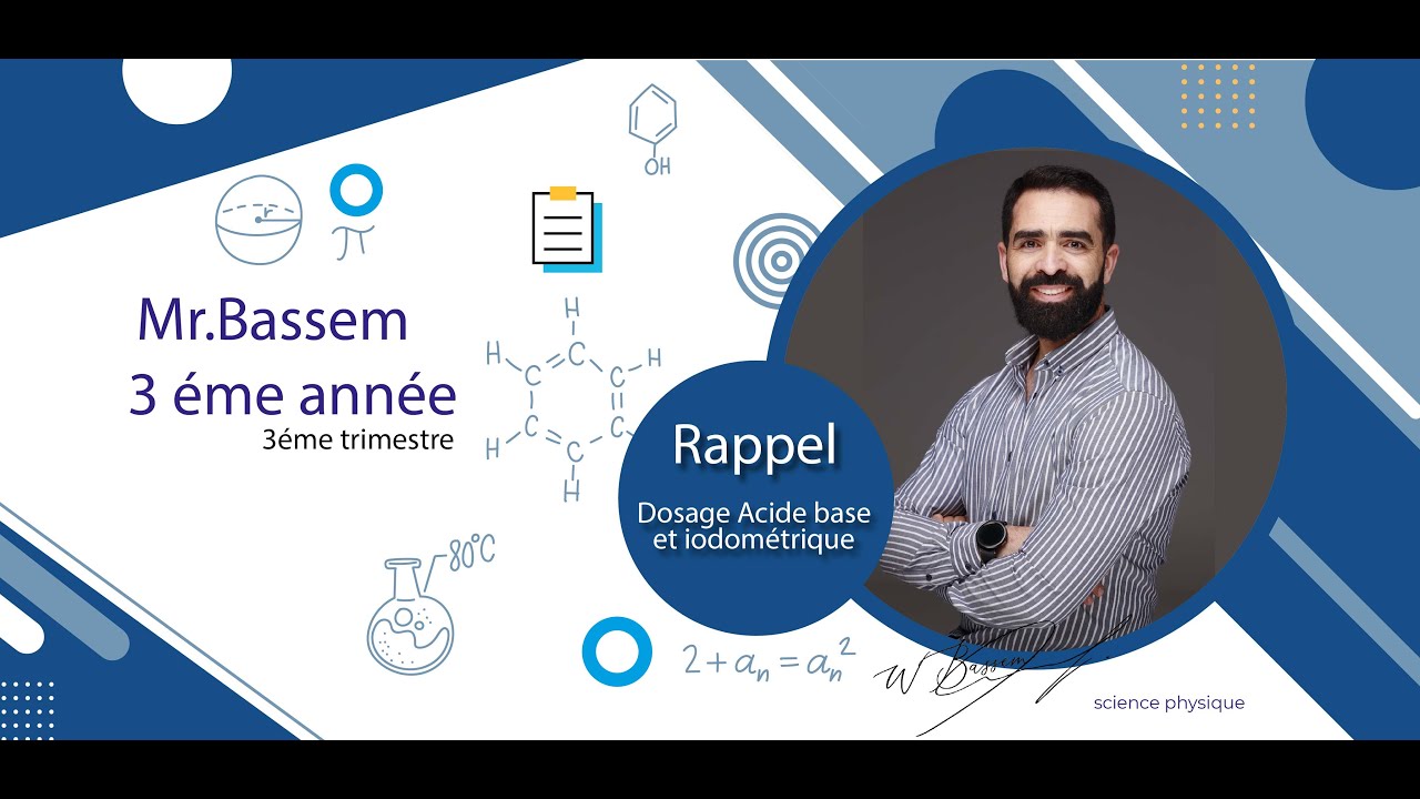 rappel dosage acide base et iodométrique 3eme anneé