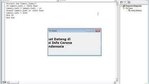 Tulisan Berjalan di VB6