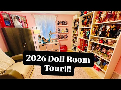 Doll Room Tour 2026! AG,Barbie,Disney,Bratz,Rainbow High,& more! 