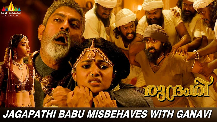 Jagapathi Babu Misbehaves with Ganavi Laxman | Rudrangi | Malayalam Latest Movie Scenes