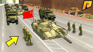 Видео УГОНЯЕМ ТАНК С ВОЕННОГО ПАРАДА! ПОДНЯЛИ ТРЕВОГУ! - GTA CRMP RADMIR (МОДЫ ГТА) (автор: MisterKey)