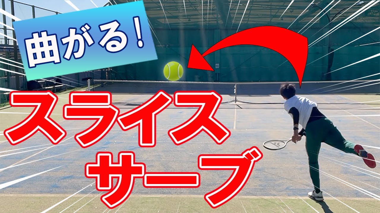 曲がる高速スライスサーブ完全版、ワイドにエース取る2つの極意【テニス】 Tennis Slice Serve Lesson