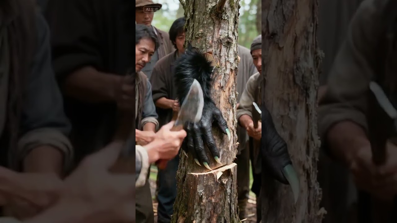rescue giant white orangutan from large log...And It's A GORILLA?!