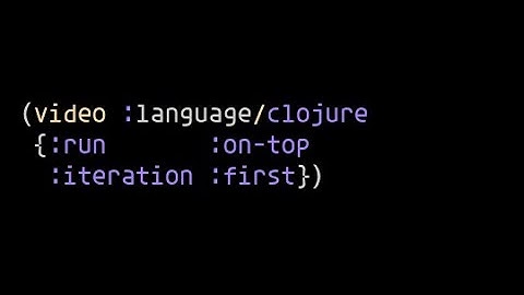 Clojure intro. Первая итерация