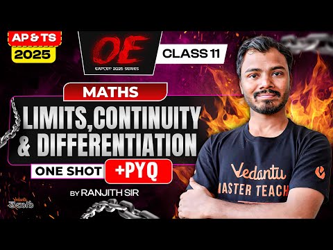 (Limits, Continuity Differentiation ) Class 11 Maths in One Shot [ Concept + PYQ ] AP&TS EAPCET 2025