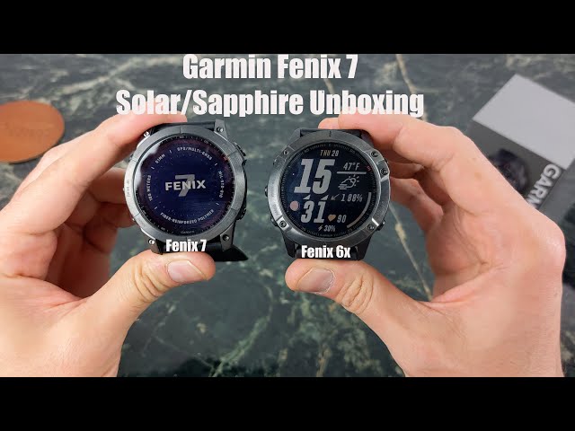 Garmin Fenix 7X Unboxing and First Look compared to Fenix 6X Sapphire