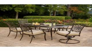 Hanover TRADITIONS7PCSW Traditions 7 Piece Deep Cushioned Outdoor Dining Se
