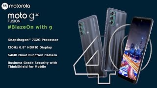 Motorola Moto G40 Fusion Official Trailer