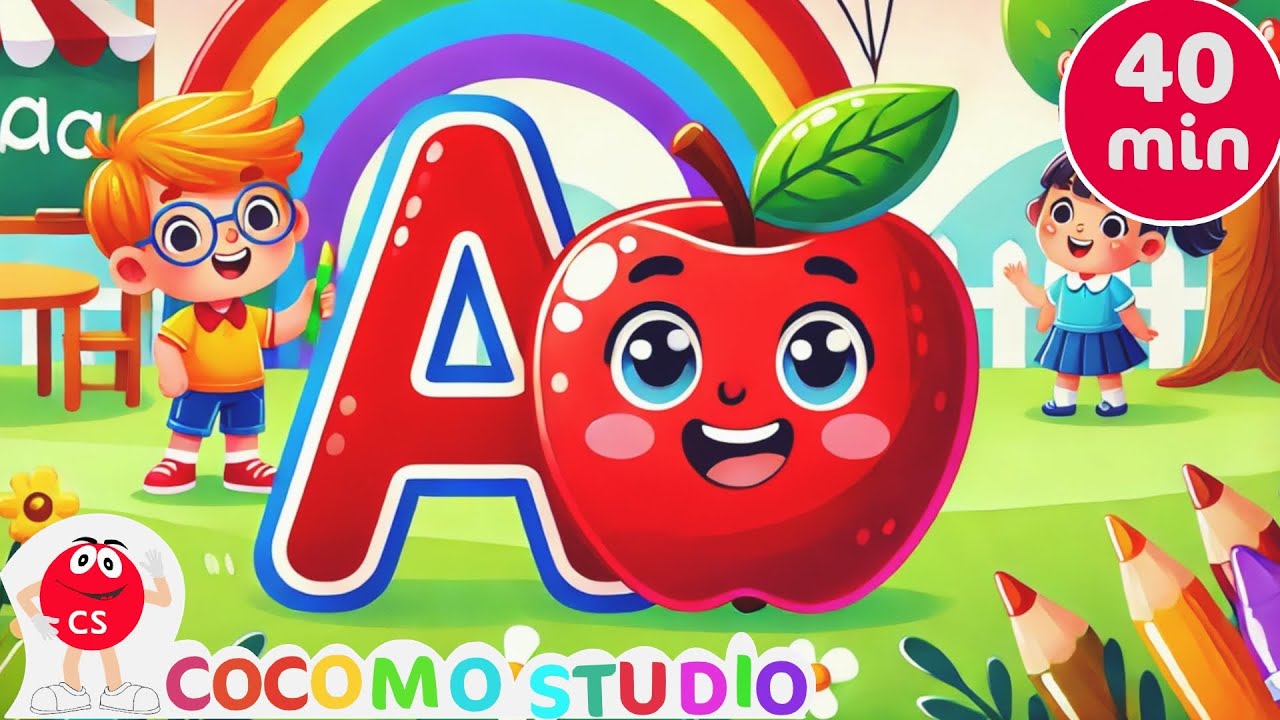 ABC - Phonics Song with TWO Words - ABC Alphabet Songs with Sounds for Children