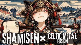SHAMISEN × PIRATE METAL Fusion 🔥 Celtic Samurai Battle | Japanese Folk Metal Mix