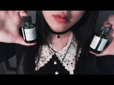ASMR Korean 속삭이며 아로마오일과 바닐라오일병 흔들기 Shaking oil bottle & Whispering